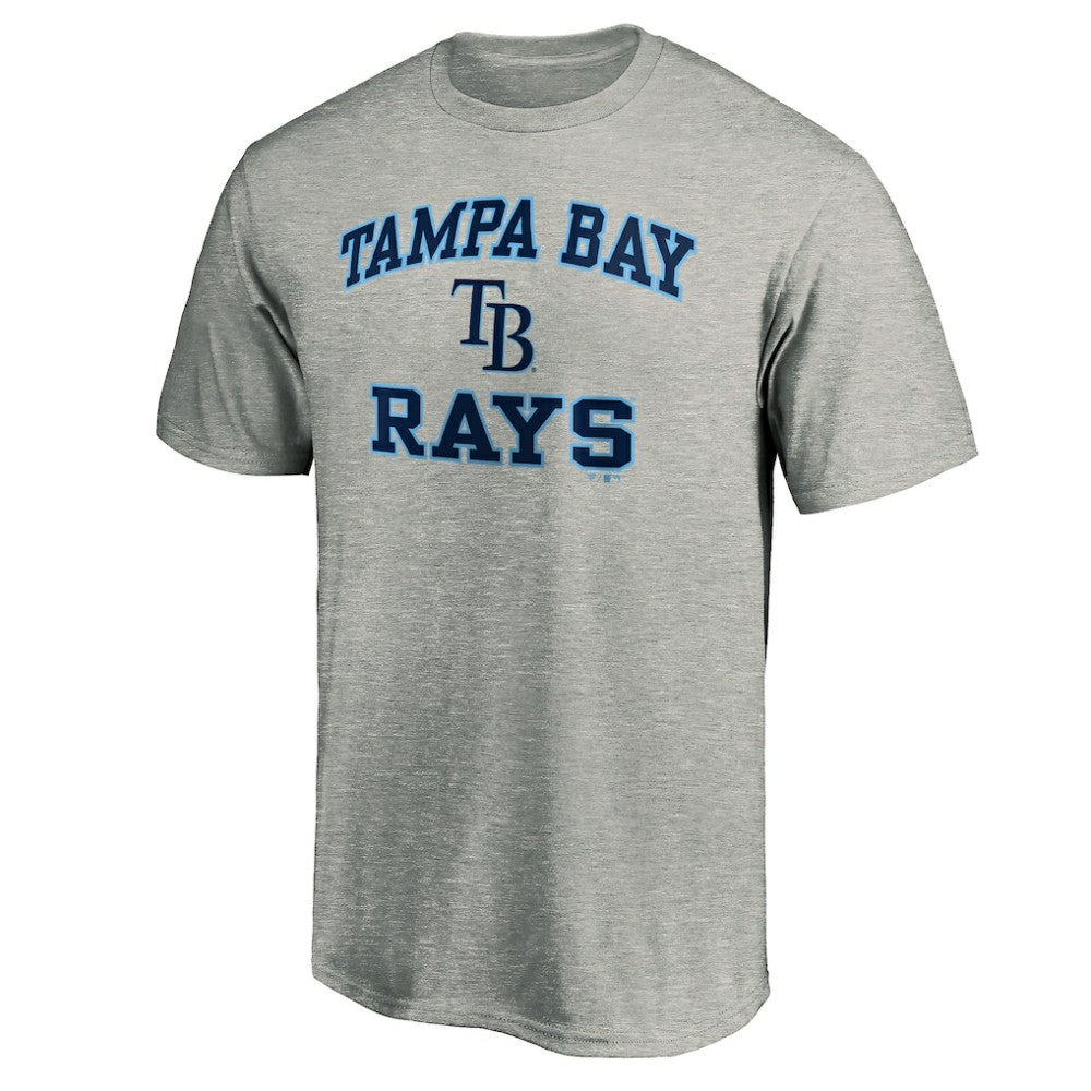 Tampa Bay Rays MTO Label Heart & Soul T-Shirt Heather Gray