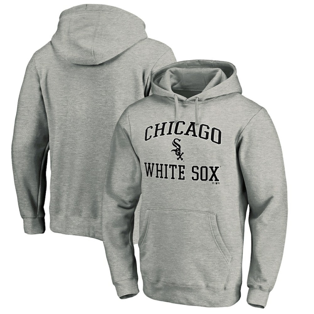 Chicago White Sox MTO Label Heart & Soul Pullover Hoodie Heather Gray