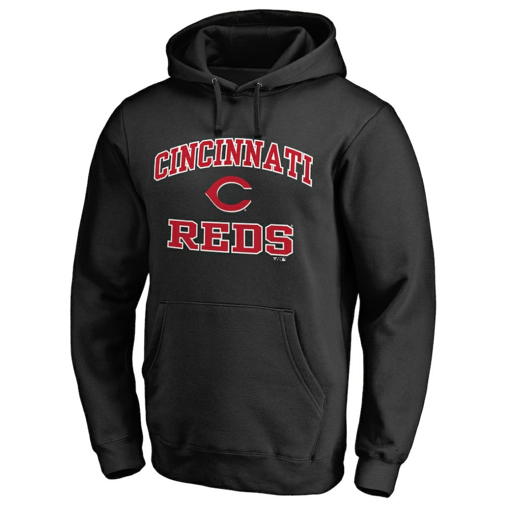 Cincinnati Reds Heart & Soul Pullover Hoodie Black