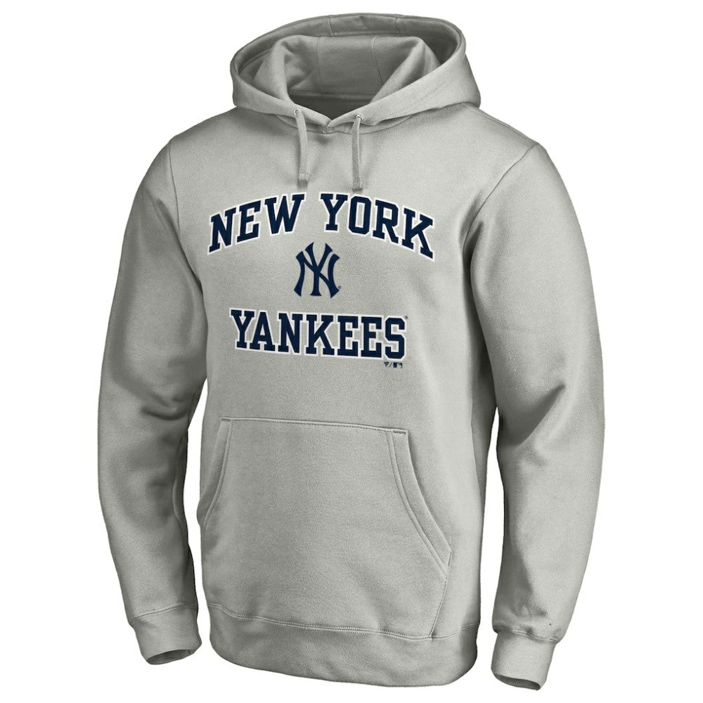 New York Yankees MTO Label Heart & Soul Pullover Hoodie Heather Gray