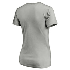 Chicago White Sox Women's Team Logo Lockup V-Neck T-Shirt Heathered Gray