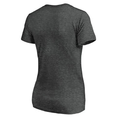Chicago White Sox Women's Team Logo Lockup V-Neck T-Shirt Heathered Charcoal