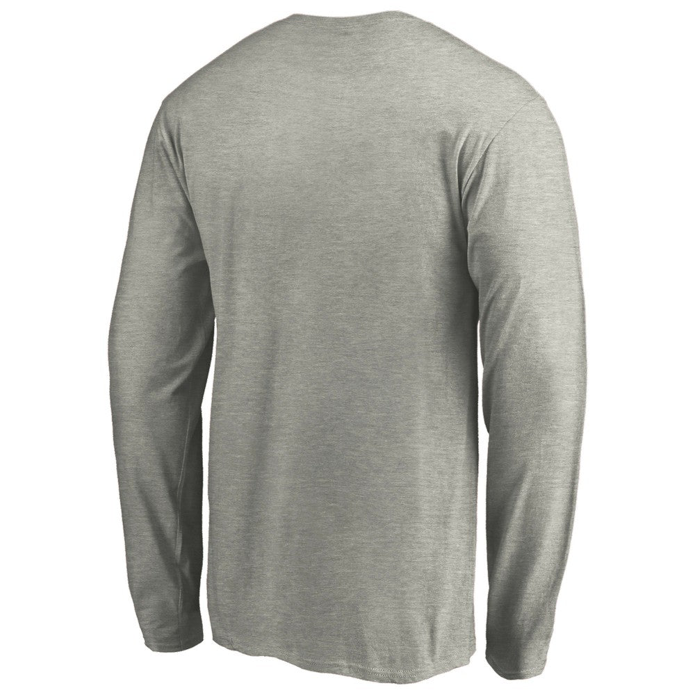 Milwaukee Brewers Official Team Logo Long Sleeve T-Shirt Heather Gray