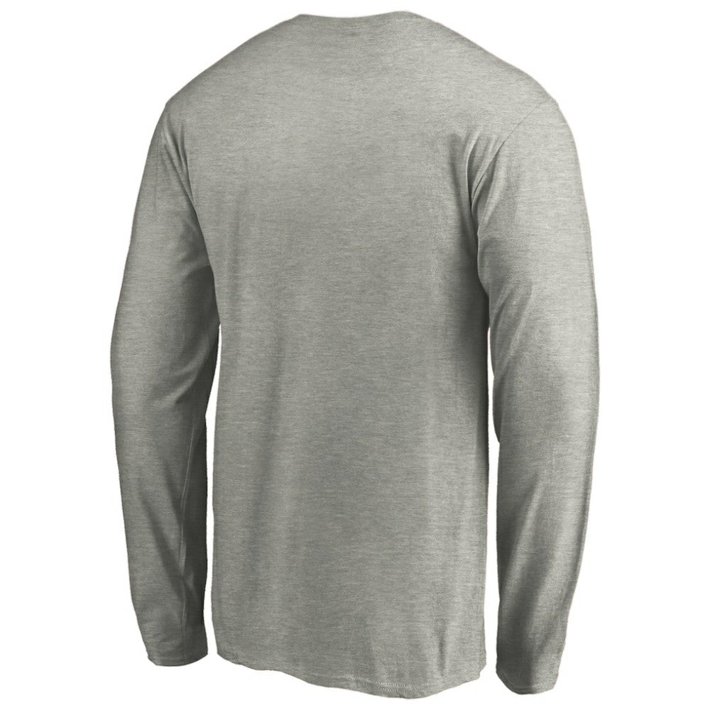 Tampa Bay Rays Official Team Logo Long Sleeve T-Shirt Heather Gray