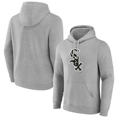 Chicago White Sox Official Logo Fitted Pullover Hoodie Heather Gray