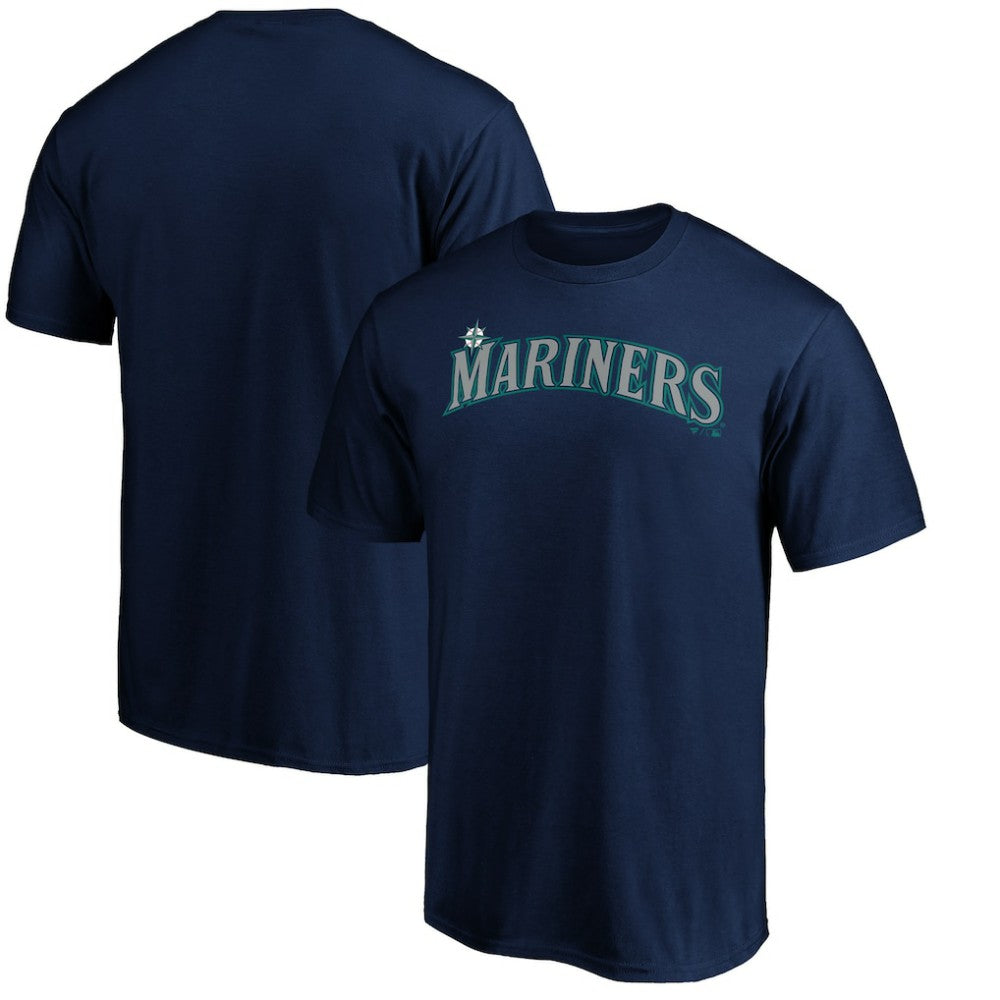 Seattle Mariners Official Wordmark Team T-Shirt Navy