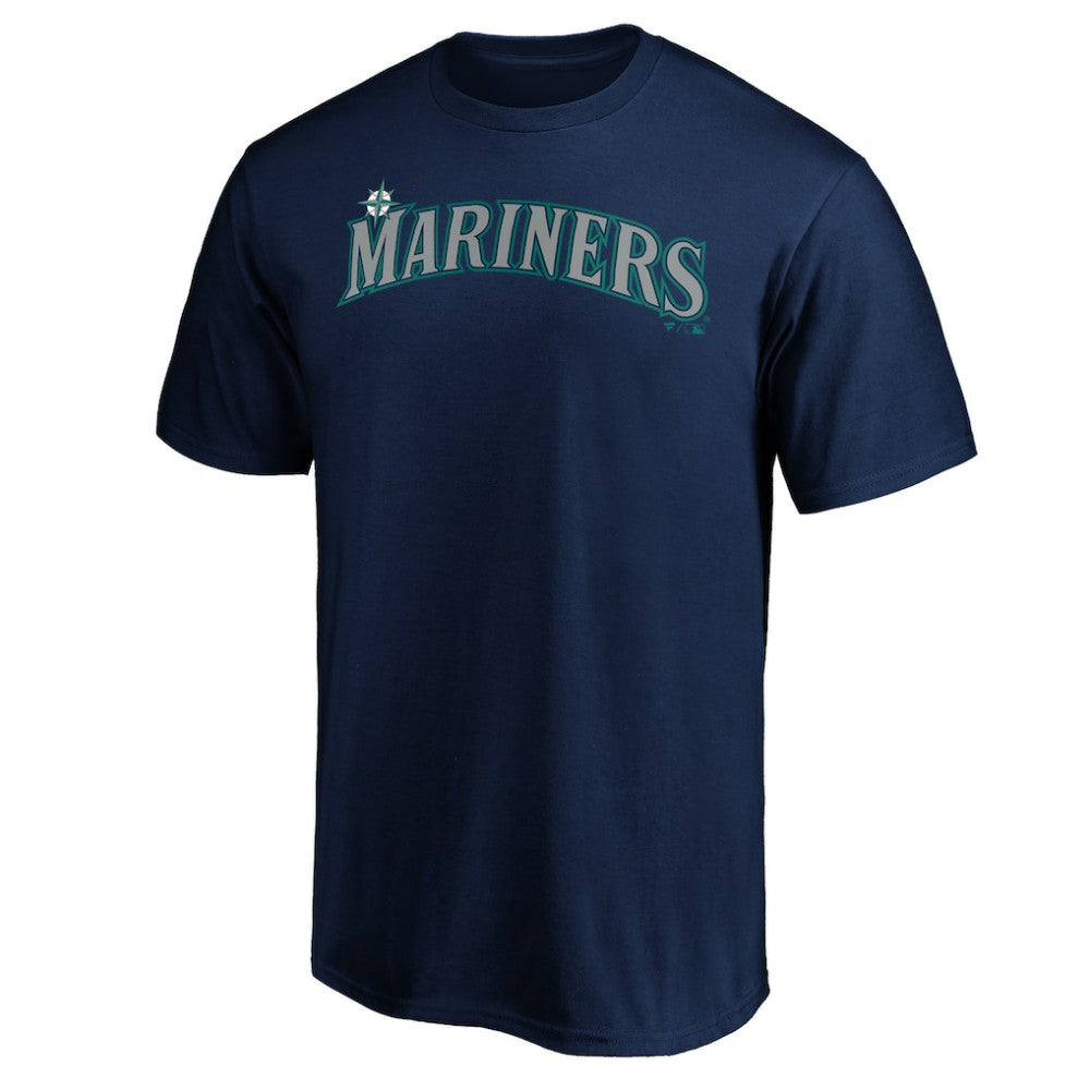 Seattle Mariners Official Wordmark Team T-Shirt Navy