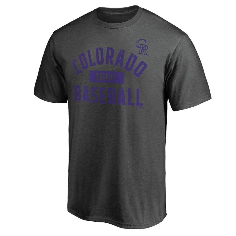 Colorado Rockies Iconic Primary Pill T-Shirt Charcoal