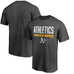 Athletics Win Stripe Logo T-Shirt II Charcoal