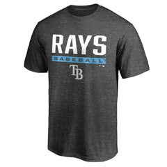 Tampa Bay Rays Win Stripe Logo T-Shirt II Charcoal
