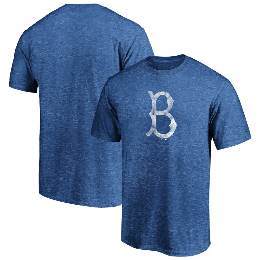 Brooklyn Dodgers Cooperstown Collection True Classics Throwback Logo Tri-Blend T-Shirt Royal