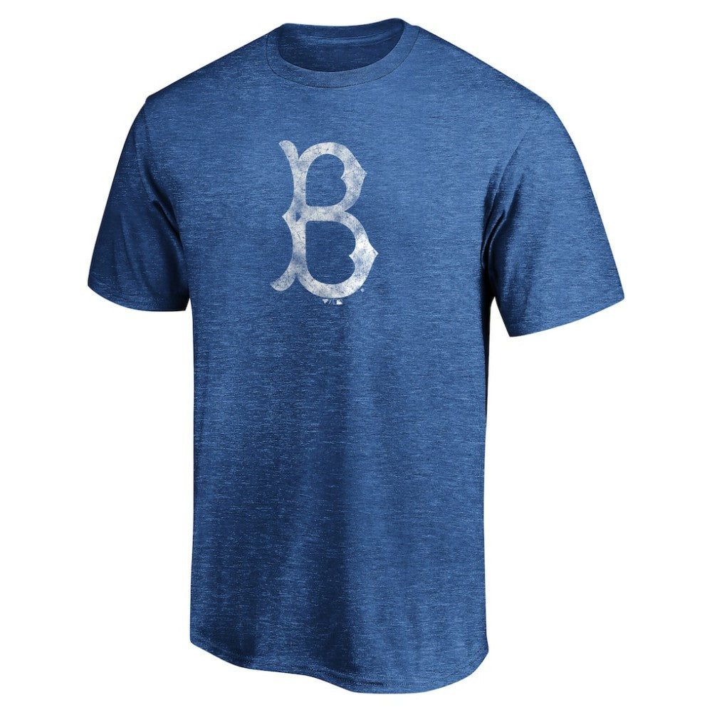 Brooklyn Dodgers Cooperstown Collection True Classics Throwback Logo Tri-Blend T-Shirt Royal