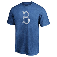 Brooklyn Dodgers Cooperstown Collection True Classics Throwback Logo Tri-Blend T-Shirt Royal