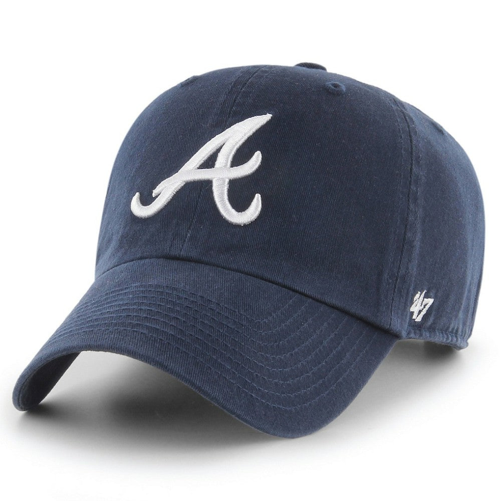 Atlanta Braves Clean Up Adjustable Hat Navy | 47 brand