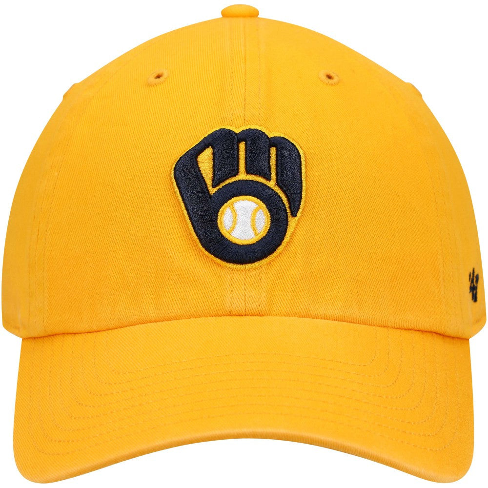 Milwaukee Brewers Clean Up Adjustable Hat Gold | 47 brand
