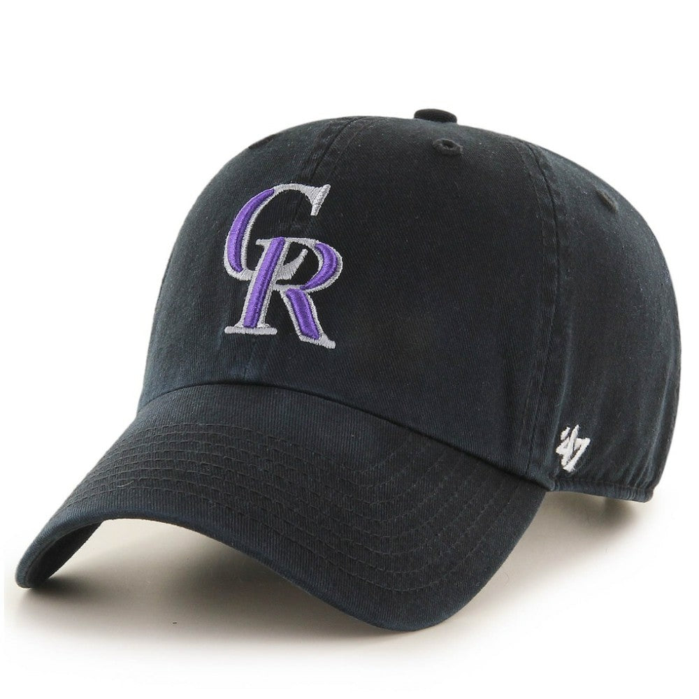 Colorado Rockies Clean Up Adjustable Hat Black | 47 brand