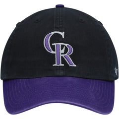 Colorado Rockies Clean Up Adjustable Hat Black | 47 brand