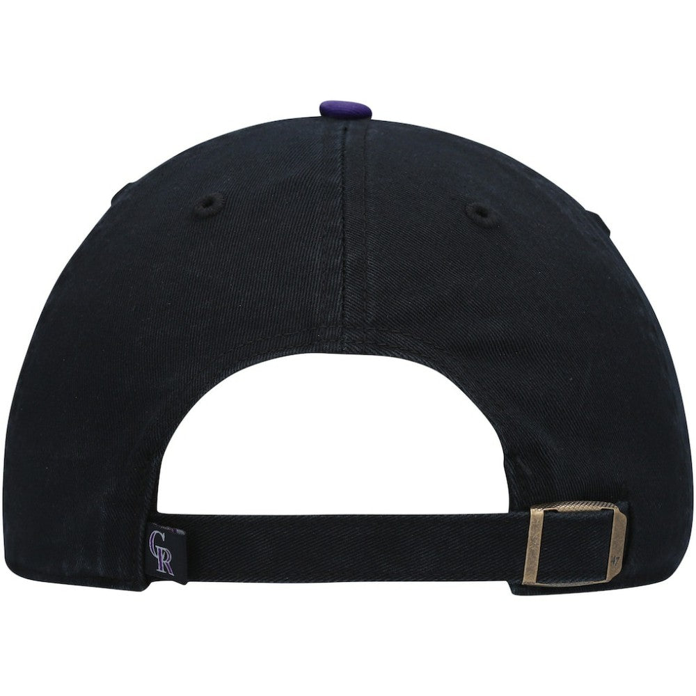 Colorado Rockies Clean Up Adjustable Hat Black | 47 brand