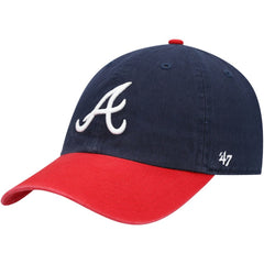 Atlanta Braves Clean Up Adjustable Hat Navy | 47 brand