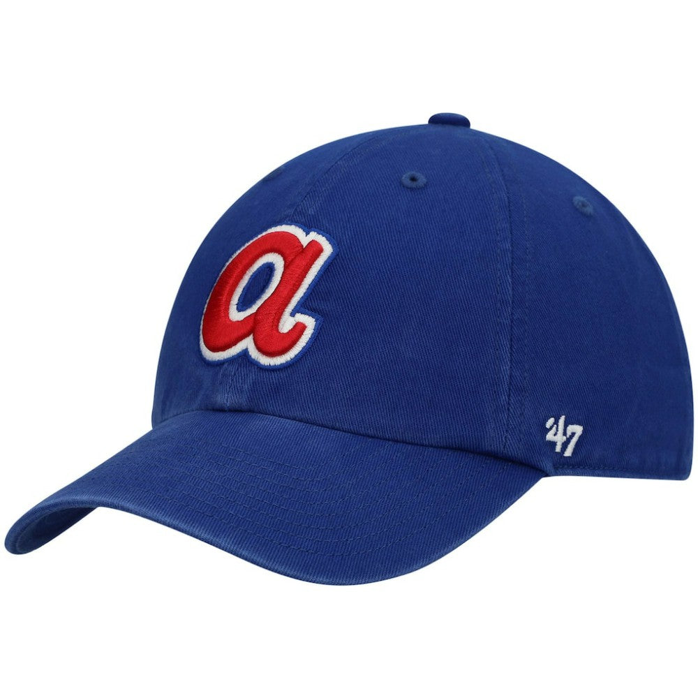 Atlanta Braves 1972 Logo Cooperstown Collection Clean Up Adjustable Hat Royal | 47 brand