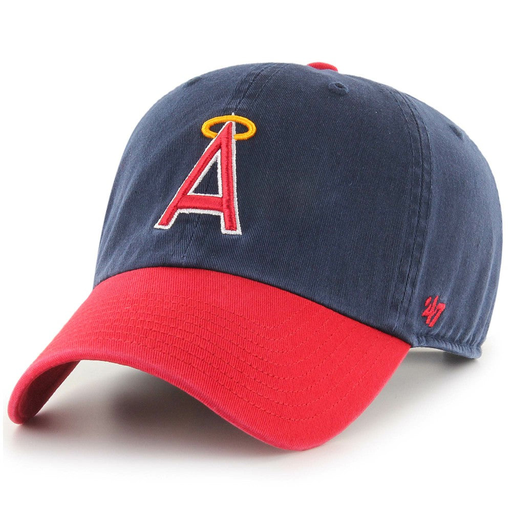 California Angels 1997 Halo Logo Cooperstown Collection Clean Up Adjustable Hat Navy | 47 brand