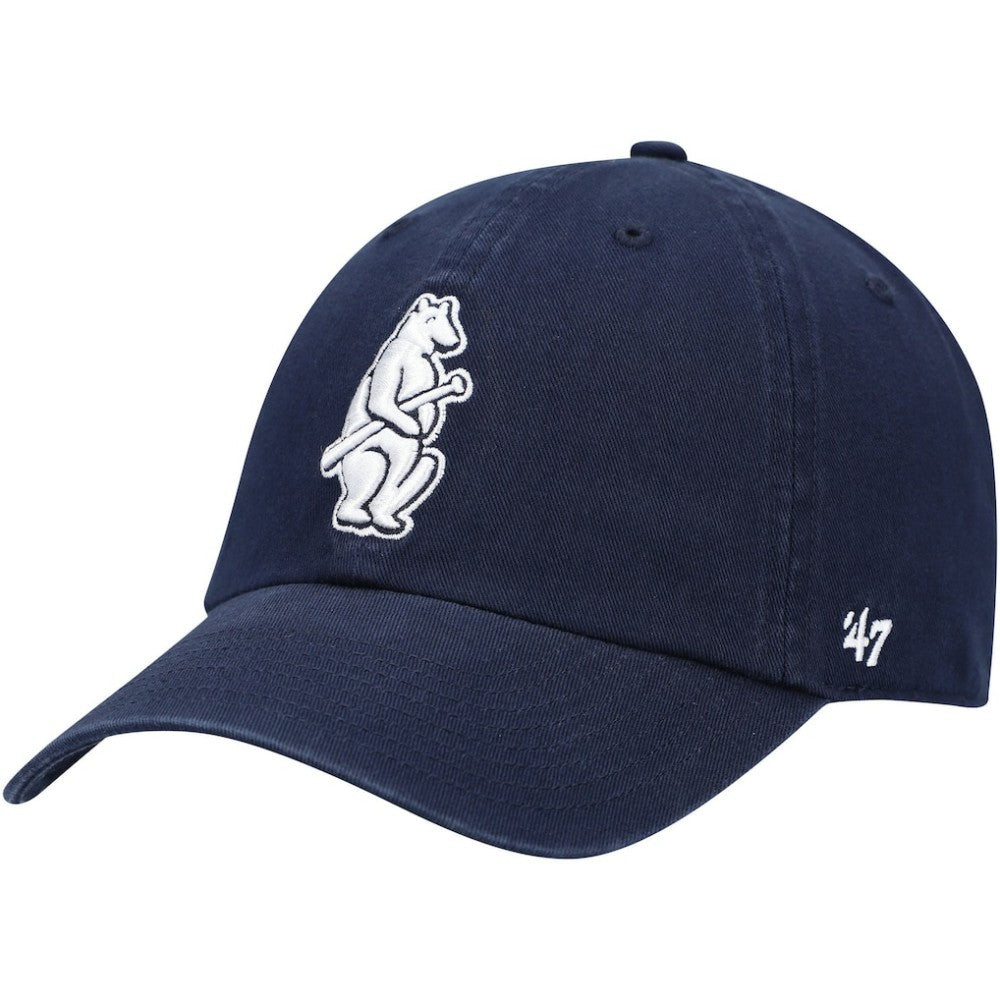 Chicago Cubs 1914 Logo Cooperstown Collection Clean Up Adjustable Hat Navy | 47 brand