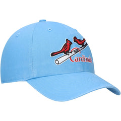 St. Louis Cardinals Logo Cooperstown Collection Clean Up Adjustable Hat Light Blue | 47 brand