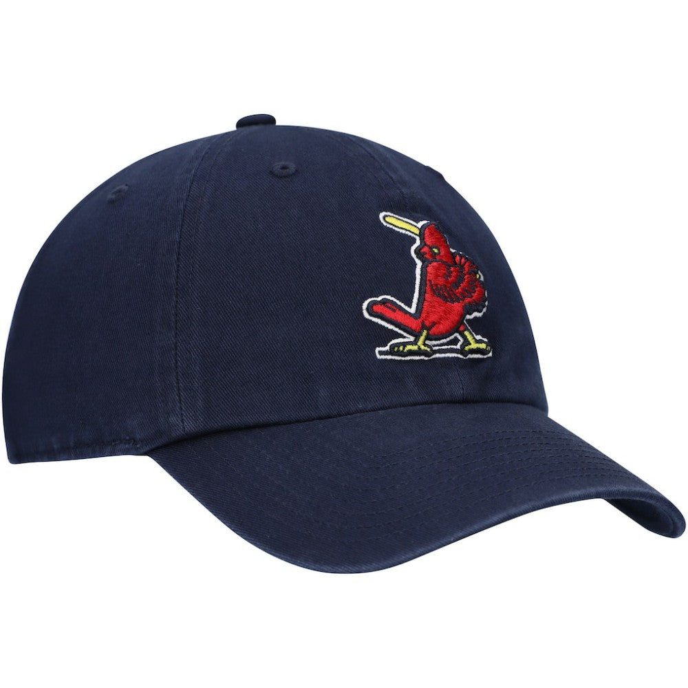 St. Louis Cardinals Logo Cooperstown Collection Clean Up Adjustable Hat Navy | 47 brand