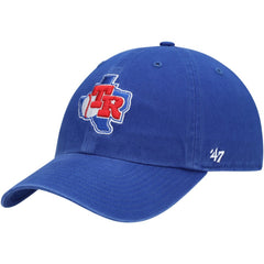 Texas Rangers Team Logo Cooperstown Collection Clean Up Adjustable Hat Royal | 47 brand