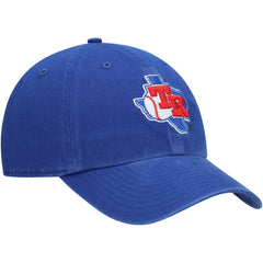 Texas Rangers Team Logo Cooperstown Collection Clean Up Adjustable Hat Royal | 47 brand
