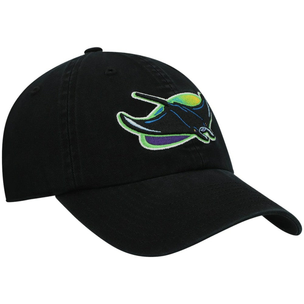 Tampa Bay Rays 2000 Logo Cooperstown Collection Clean Up Adjustable Hat Black | 47 brand