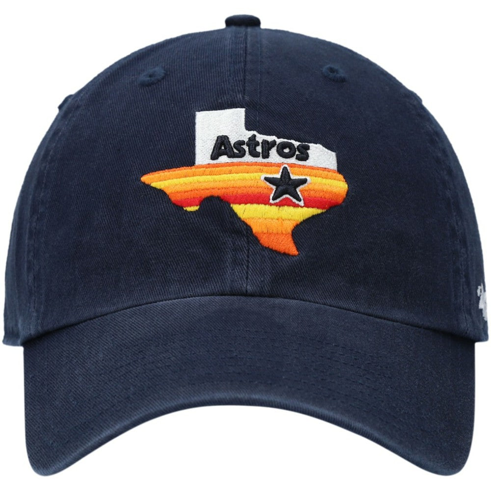 Houston Astros 1984 Logo Cooperstown Collection Clean Up Adjustable Hat Navy | 47 brand