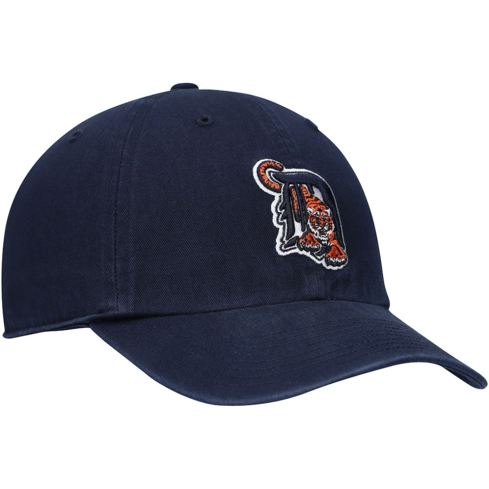 Detroit Tigers Logo Cooperstown Collection Clean Up Adjustable Hat Navy | 47 brand
