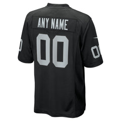 Las Vegas Raiders Custom Game Jersey - Black