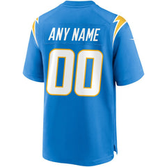 Los Angeles Chargers Custom Game Jersey - Powder Blue