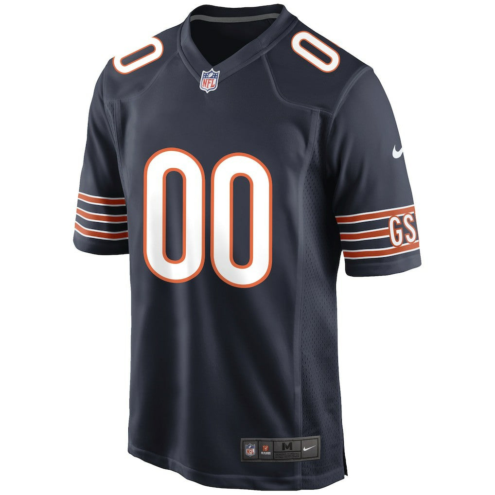 Chicago Bears Custom Game Jersey - Navy