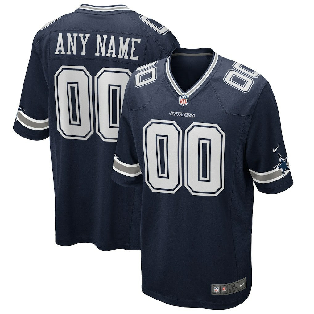Dallas Cowboys Custom Game Jersey - Navy