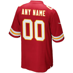Kansas City Chiefs Custom Game Jersey - Red