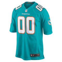 Miami Dolphins Custom Game Jersey - Aqua