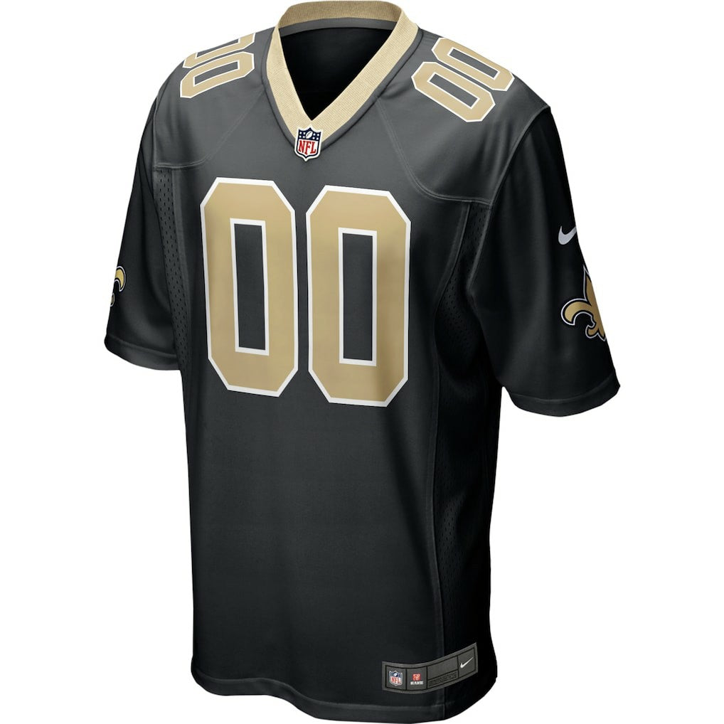 New Orleans Saints Custom Game Jersey - Black