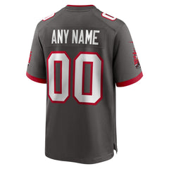 Tampa Bay Buccaneers Alternate Custom Game Jersey - Pewter