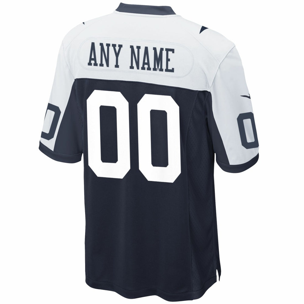 Dallas Cowboys Alternate Custom Game Jersey - Navy
