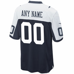 Dallas Cowboys Alternate Custom Game Jersey - Navy