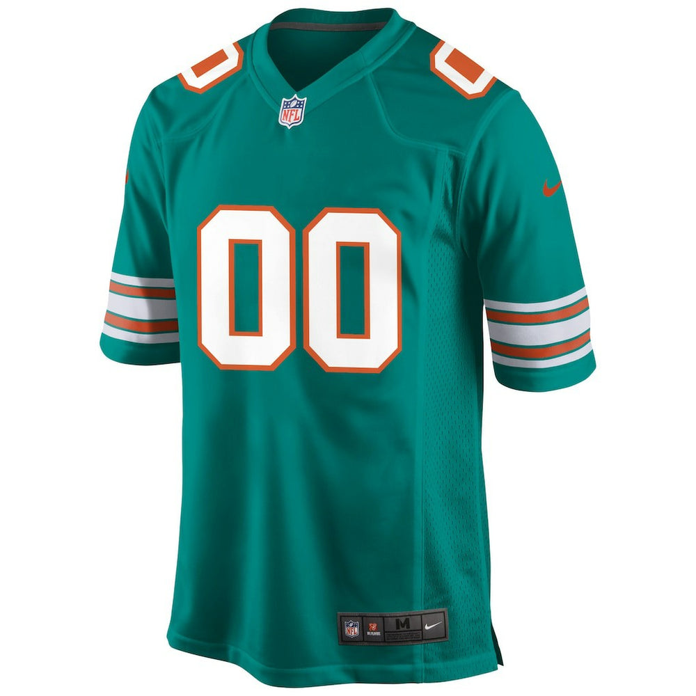 Miami Dolphins Alternate Custom Game Jersey - Aqua