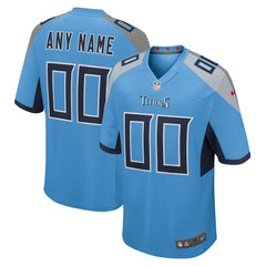 Tennessee Titans Alternate Custom Game Jersey - Light Blue