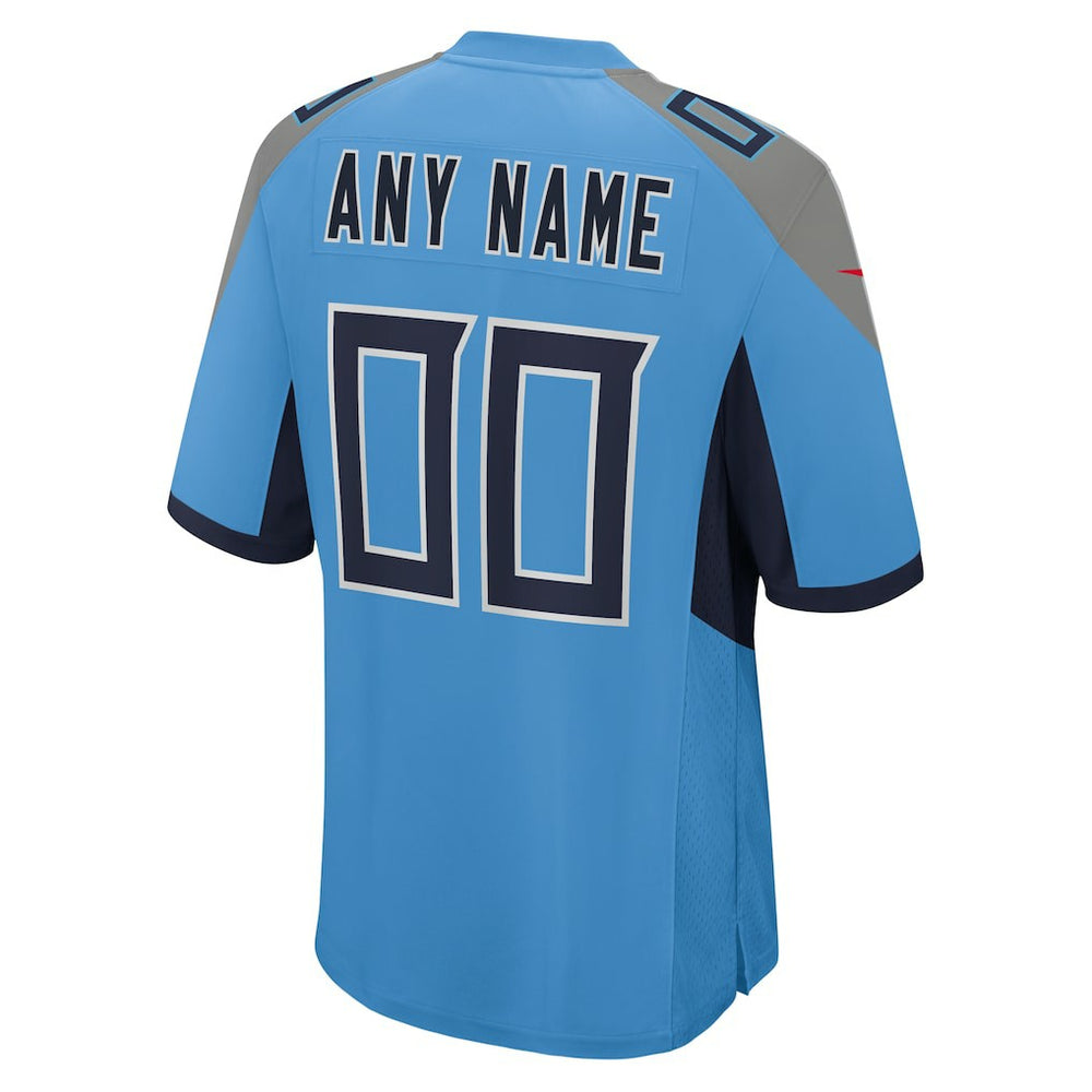Tennessee Titans Alternate Custom Game Jersey - Light Blue