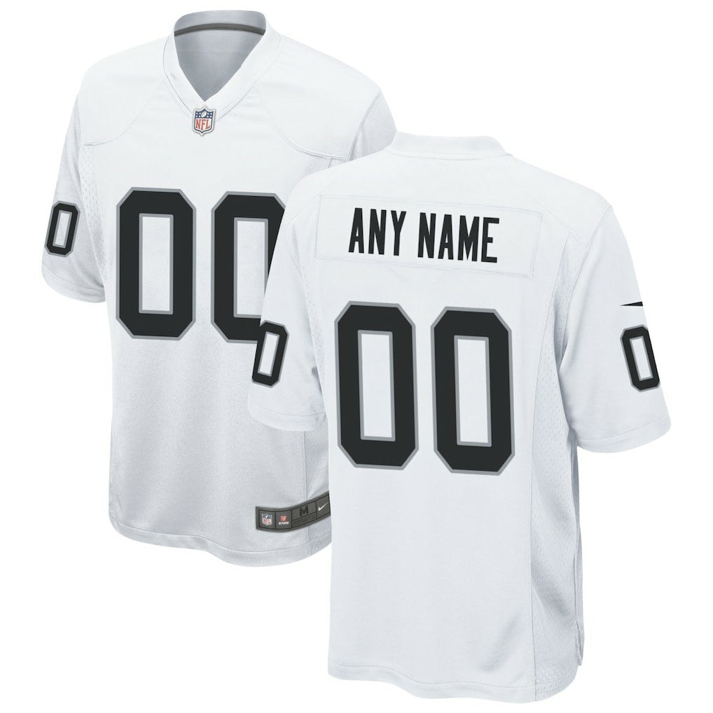 Las Vegas Raiders Custom Game Jersey - White
