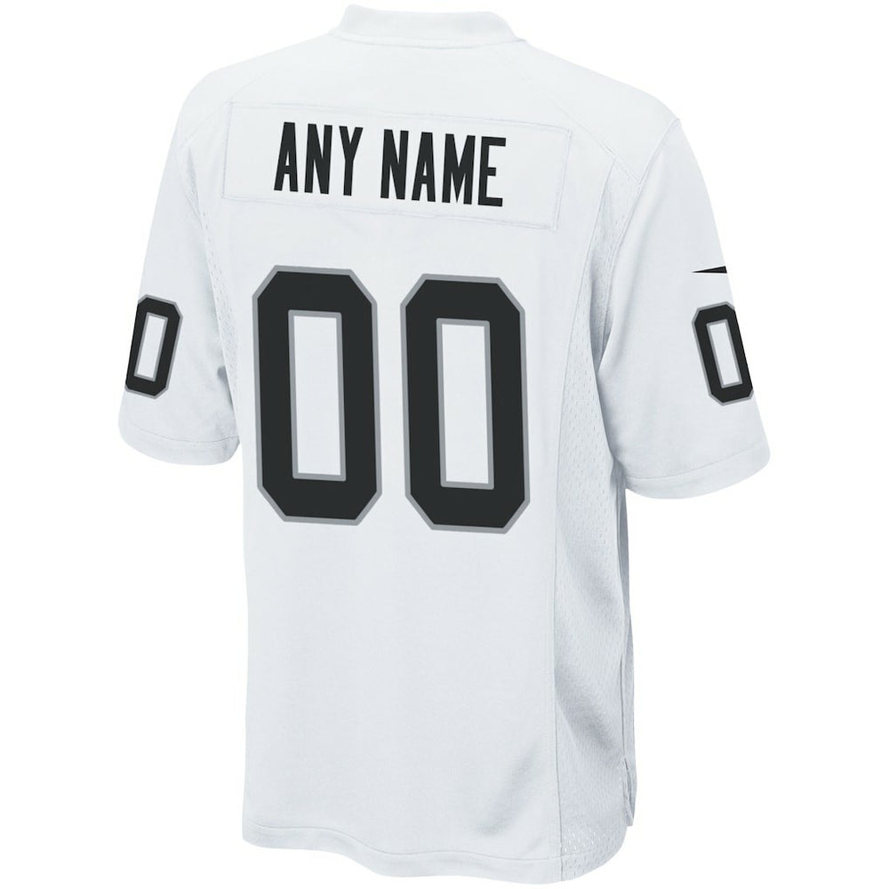 Las Vegas Raiders Custom Game Jersey - White