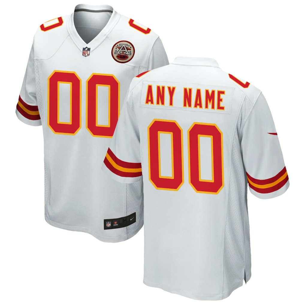 Kansas City Chiefs Custom Game Jersey - White