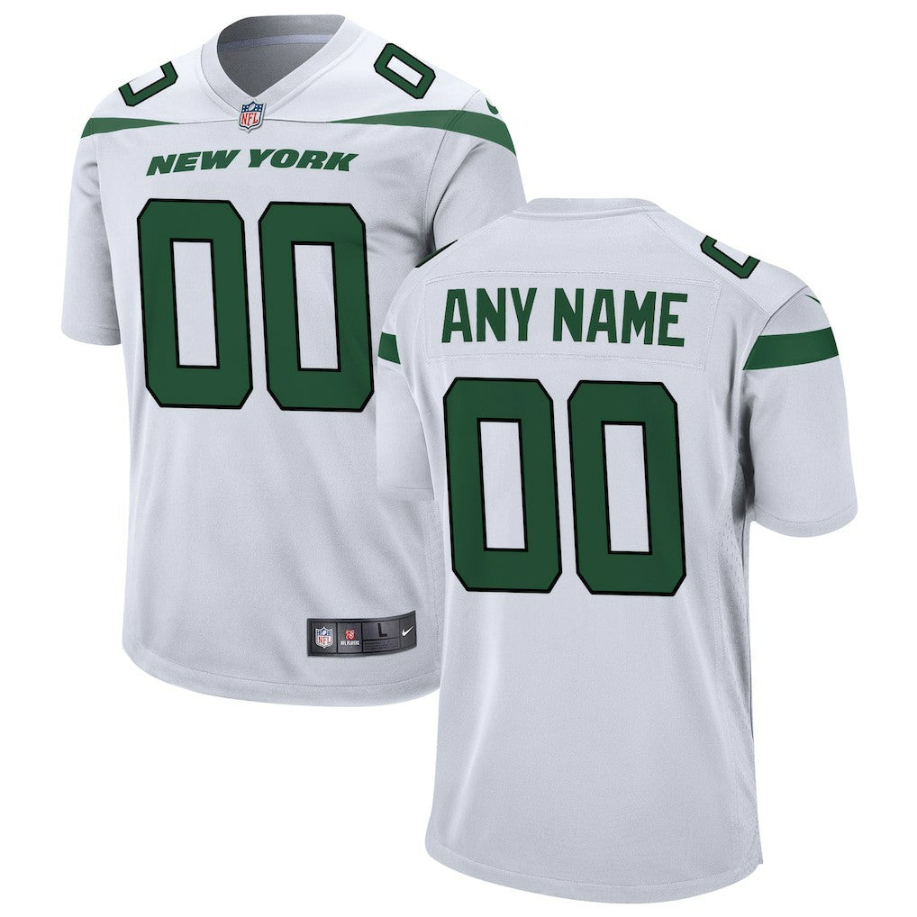 New York Jets Custom Game Jersey - White